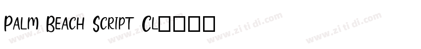 Palm Beach Script Cl字体转换
